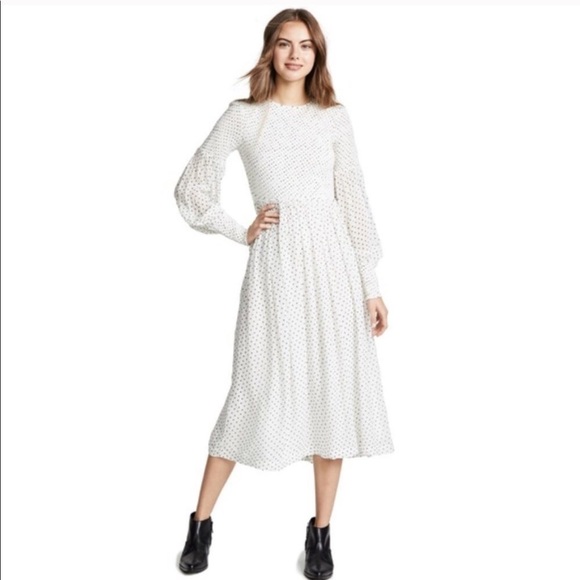 rometty georgette smock dress